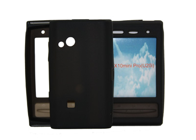 Silikon Case schwarz für SE Xperia X10 mini pro