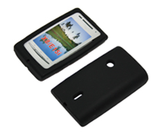 Silikon Case schwarz für Sony Ericsson X8