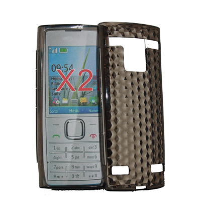 Silikon Case für Nokia X2 in schwarz - transparent