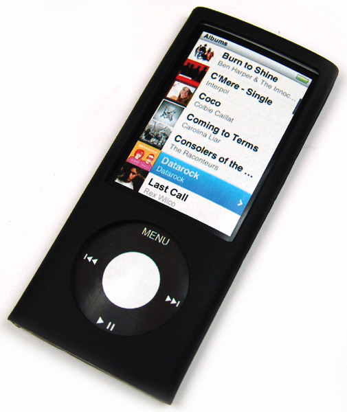 Silikon Case kompatibel zu iPod nano 5 (video) schwarz