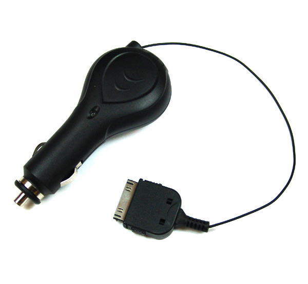 KFZ-Ladekabel für Apple iPhone 3G schwarz Kabelrolle