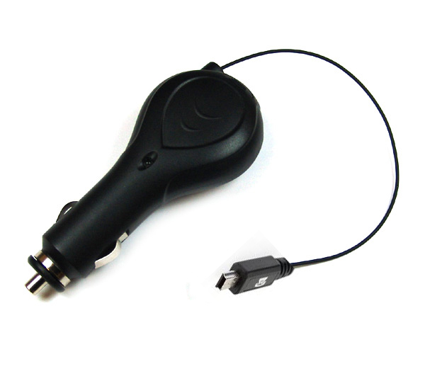 KFZ-Ladekabel (12V/24V) für miniUSB Kabelrolle