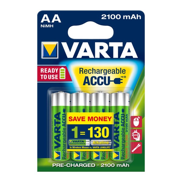 Akku Varta Longlife Accu AA 2100mAh Mignon 56706 R2U