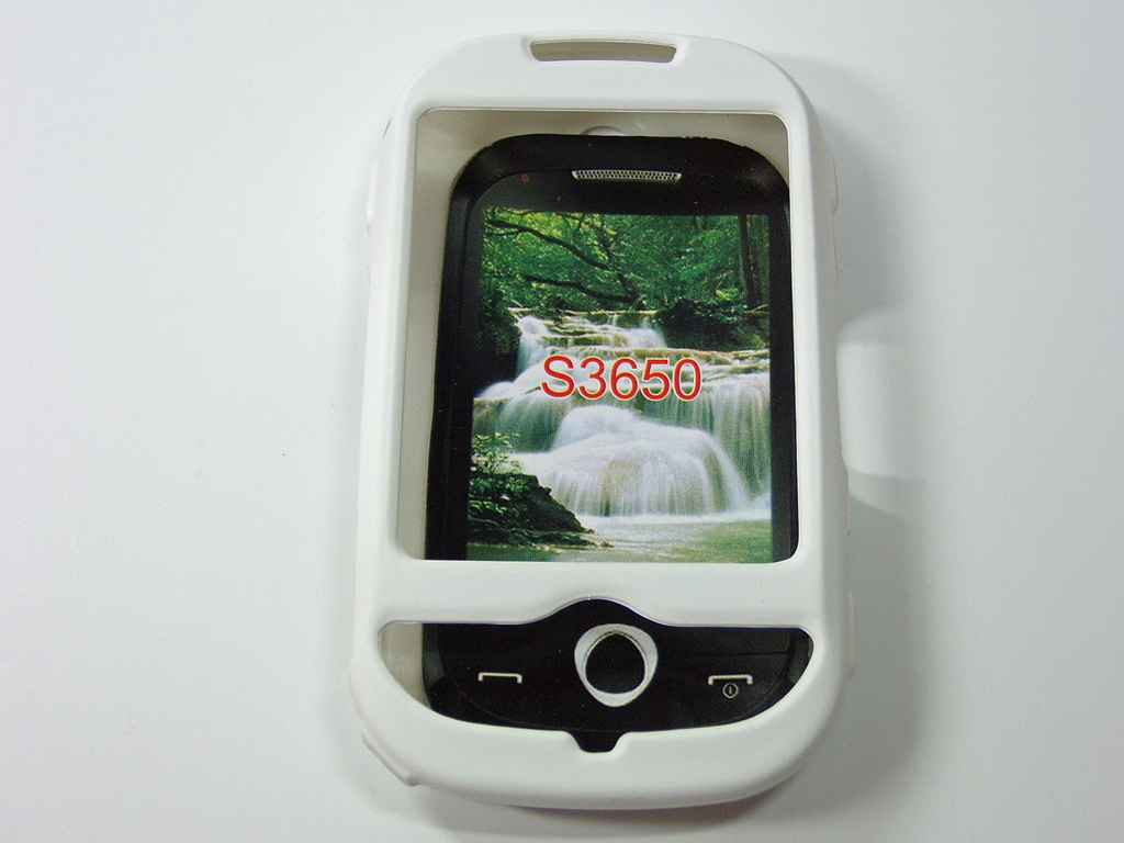 Crystal Case weiss für Samsung S3650 Corby