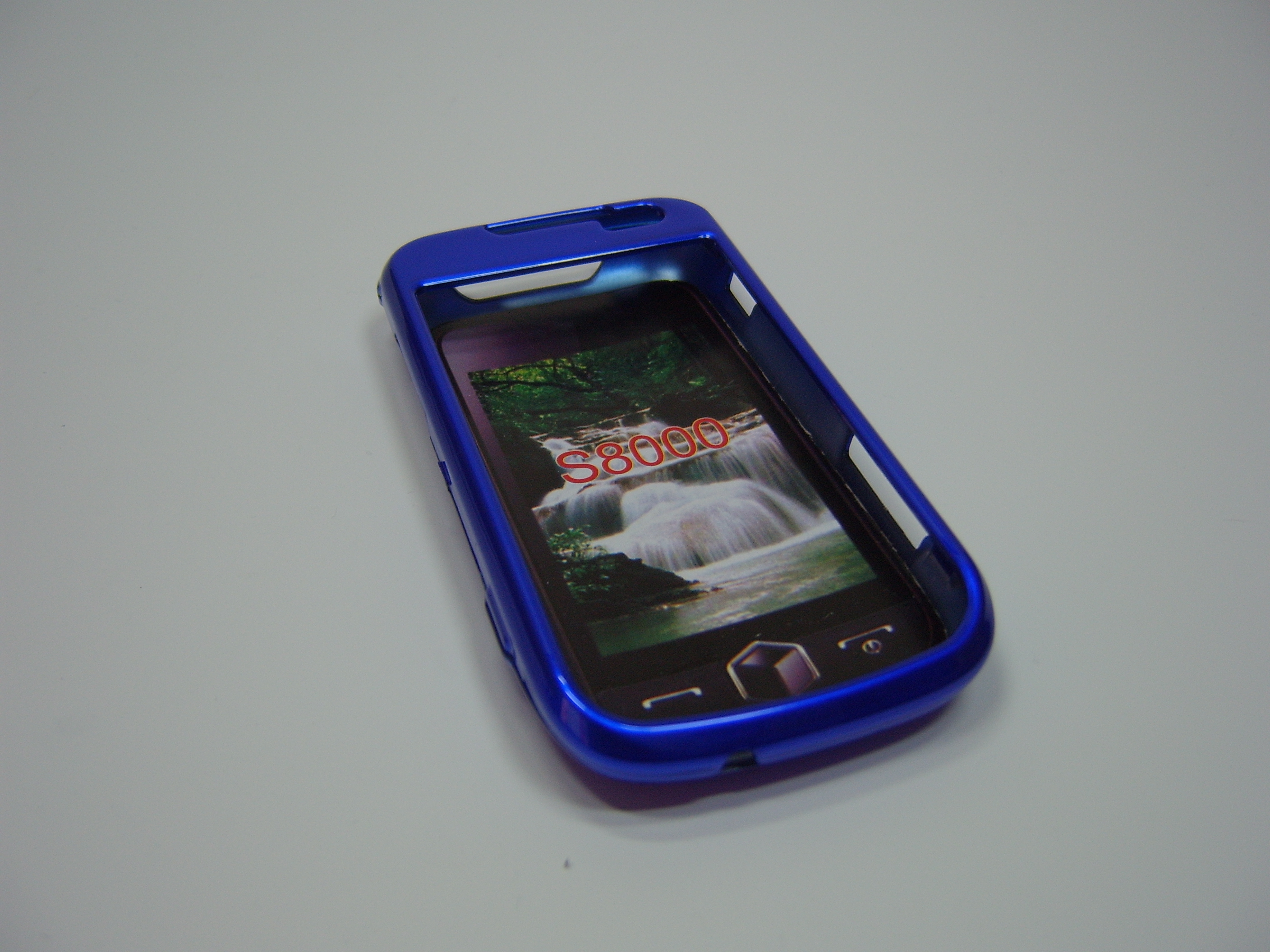 Crystal Case Metallic-Blau für Samsung S8000