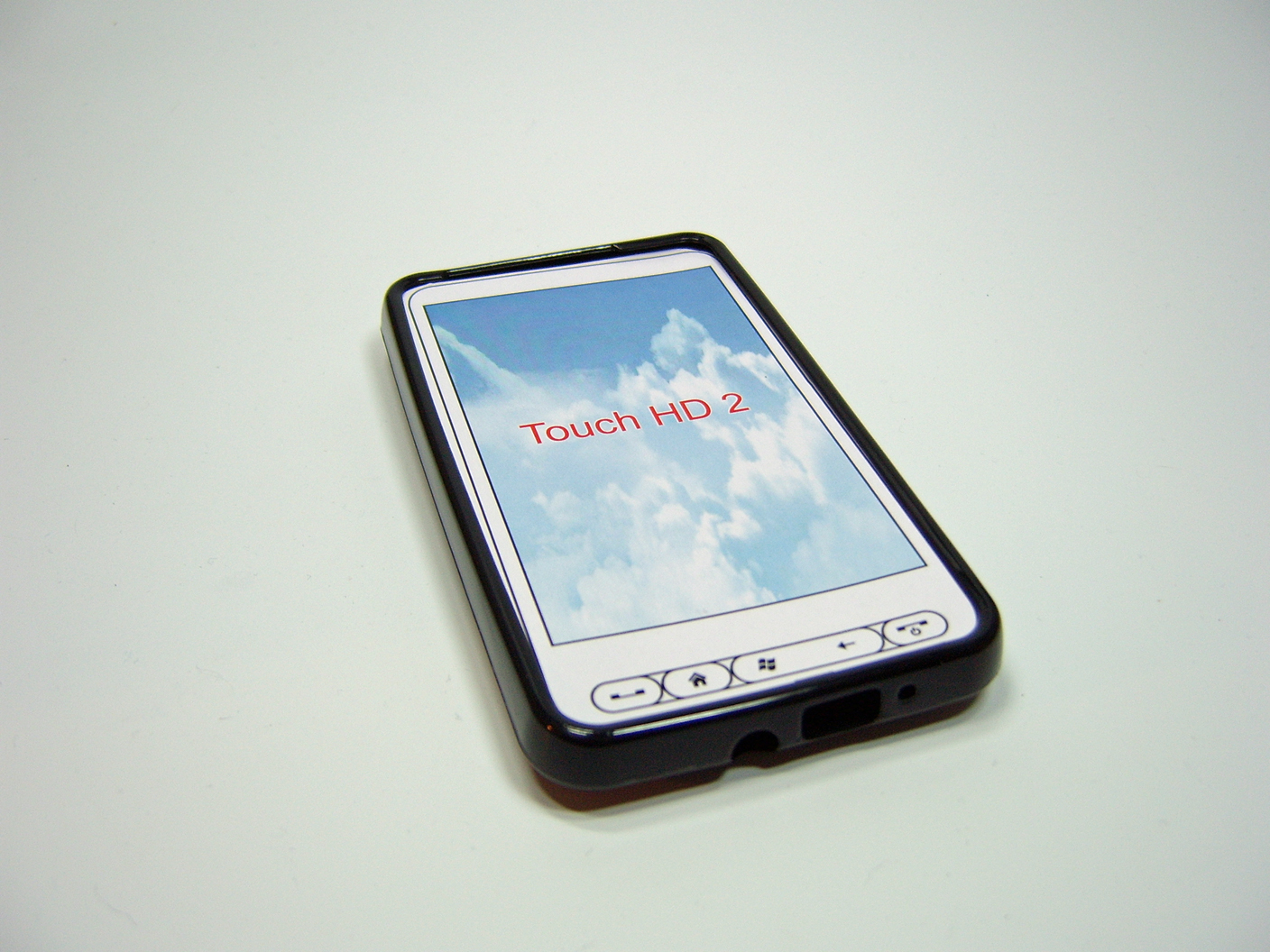 Protector Case für HTC HD 2 in schwarz