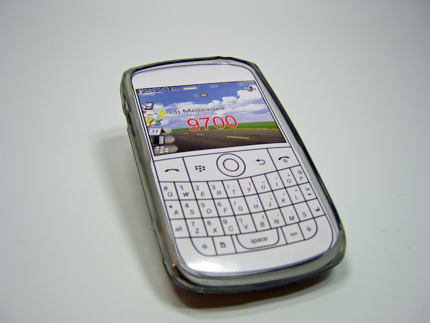 Silikon Case Smoke für Blackberry 9700