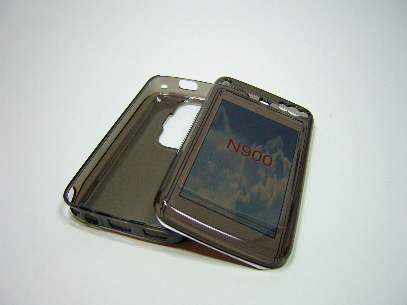 Silikon Case transparent schwarz für Nokia N900
