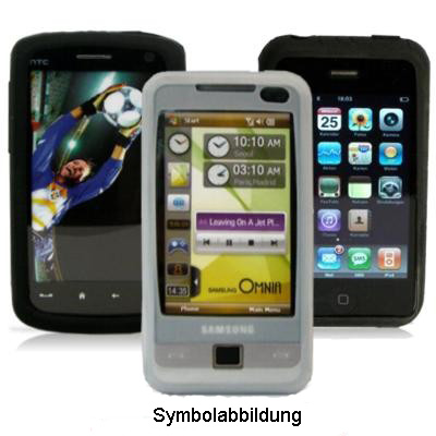 Qualitäts Silikon Case / Skin schwarz für HTC Desire