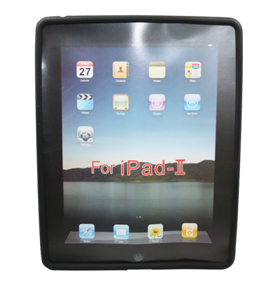 Silikon Case schwarz für Apple iPad 2