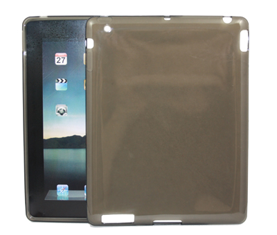 Silikon Case transparent schwarz Apple iPad II