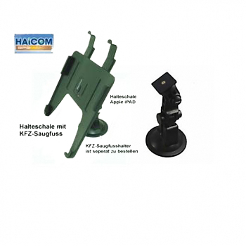 Original Haicom Halteschale + Saugfußhalter Apple iPad