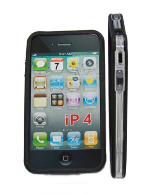 Bumper schwarz + transparent für Apple iPhone 4