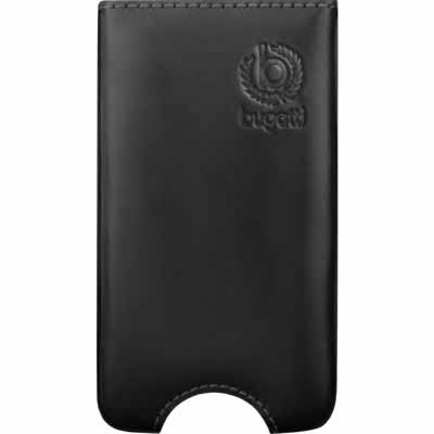 bugatti Basic Plus Leder Tasche für HTC Titan in schwarz 07860