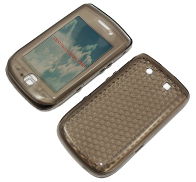 Silikon Case transparent schwarz für BlackBerry 9800 Torch