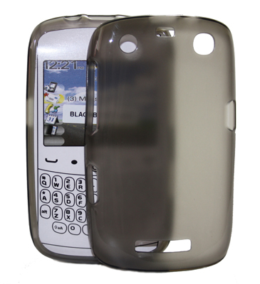 Silikon Case transparent schwarz / BlackBerry 9360