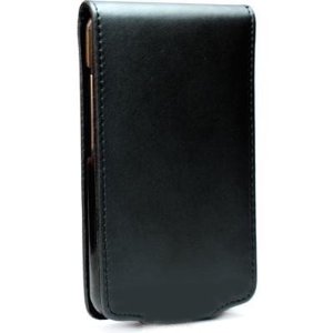 Tasche Flip in Leder Optik / schwarz für HTC Trophy