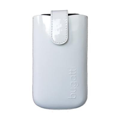 bugatti SlimCase Leder Glossy White M
