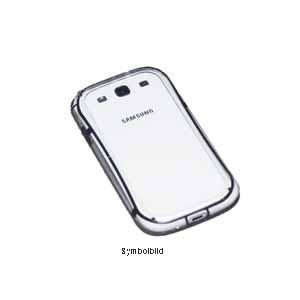 Bumper Case für Samsung N7100 Galaxy Note 2 schwarz transparent