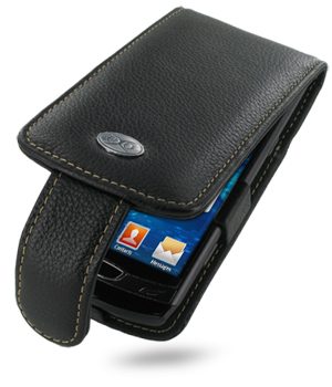 EIXO BiColor Ledertasche Flip für Samsung GT-S8530 Wave 2 /  S8530 Wave II
