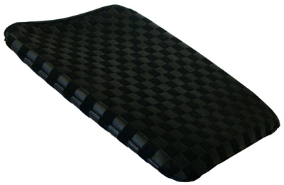 Neopren Tasche Slimcase Karo black für Apple iPad