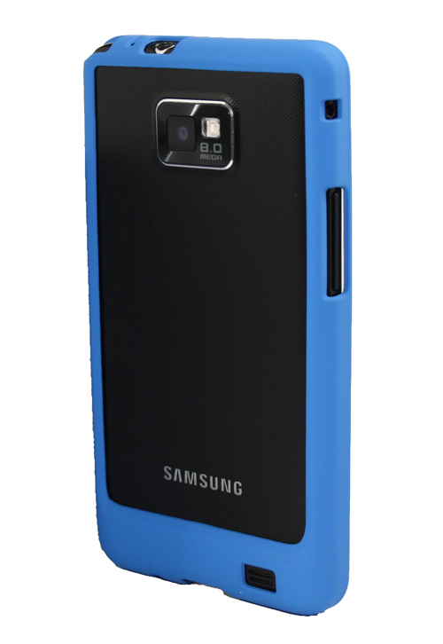 Frame Case für Samsung i9100 Galaxy S2 / S II in blau Schutzrahmen