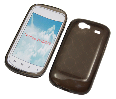Silikon Case transparent schwarz für Google Nexus S