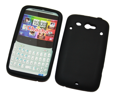 Silikon Case schwarz für HTC Chacha