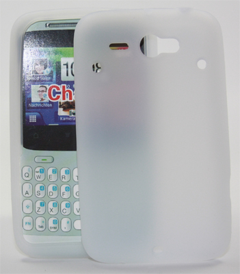 Silikon Case / Schutzhülle weiß für HTC Chacha
