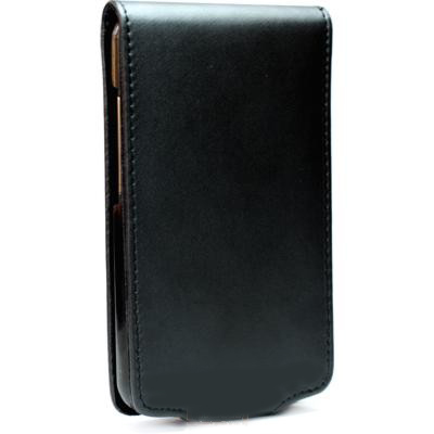 Tasche Flip in Lederoptik schwarz für HTC Desire HD