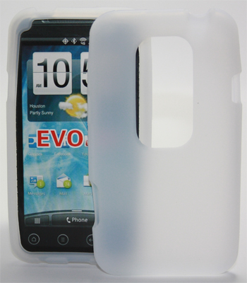 Silikon Case black für HTC Evo 3D Farbe weiß