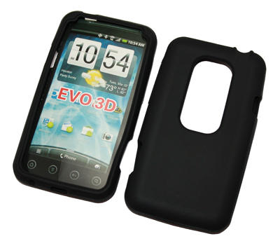 Silikon Case schwarz für HTC Evo 3D