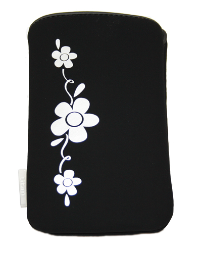 Tasche Silver Flower für HTC HD II