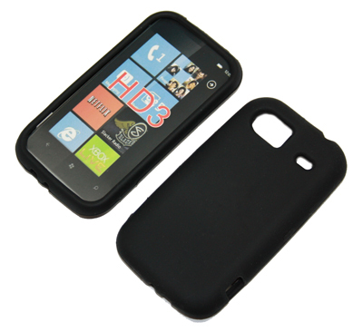 Silikon Case schwarz für HTC Mozart / HD 3