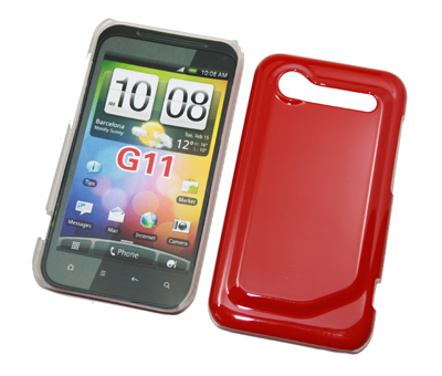 Crystal Case einteilig rot für HTC Incredible S