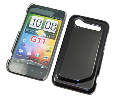 Crystal Case einteilig schwarz für HTC Incredible S