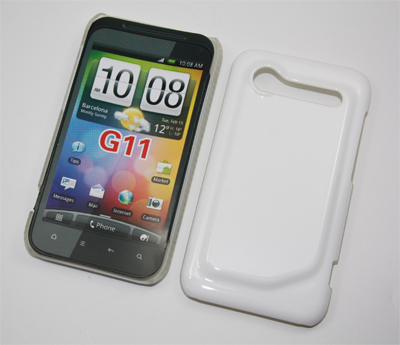Crystal Case einteilig weiß für HTC Incredible S