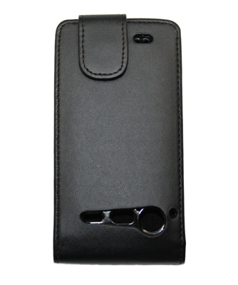 Flip Tasche schwarz für HTC Incredible S