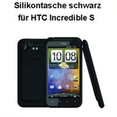 Silikon Case schwarz für HTC Incredible S