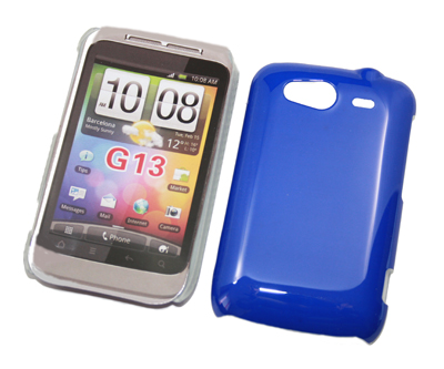 Crystal Case einteilig blau für HTC Wildfire S
