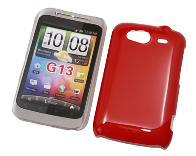 Crystal Case einteilig rot für HTC Wildfire S