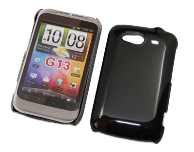 Crystal Case einteilig schwarz für HTC Wildfire S