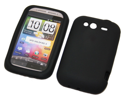 Silikon Case schwarz für HTC Wildfire S