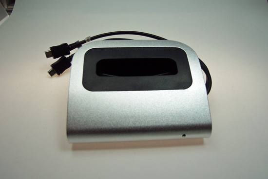Dockingstation Alu Silber für Samsung i8910 Omnia HD