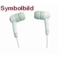 In Ear Stereo Kopfhörer 3,5mm, Farbe: weiss / silber