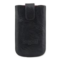 Original bugatti SlimCase Unique schwarz carbon Leder S