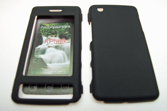Crystal Case Black für LG KP500 Cookie