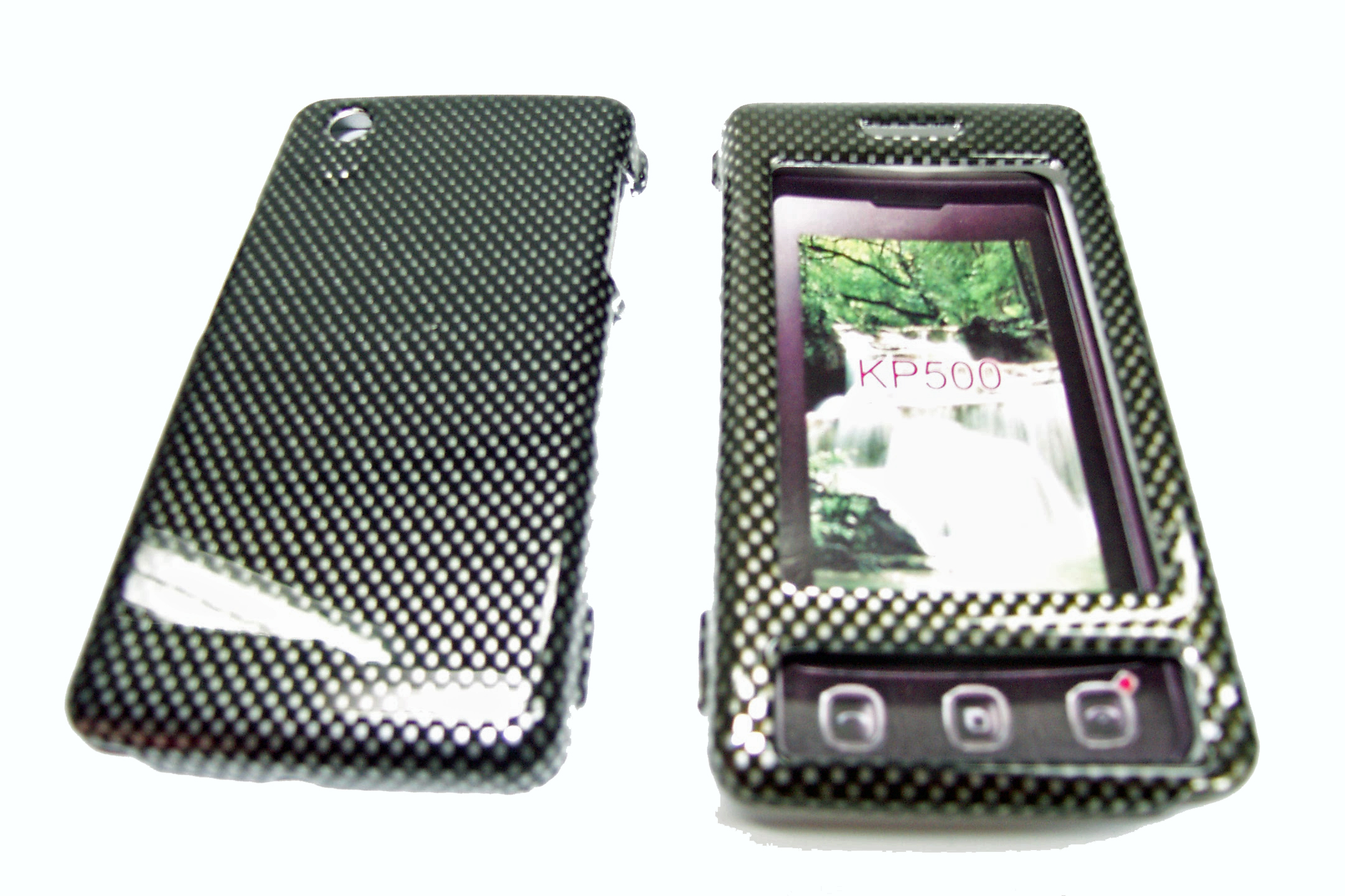 Crystal Case carbon look für LG KP500