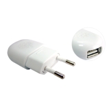 Reise-Ladegerät (100-250V) für USB TINY 1A weiß