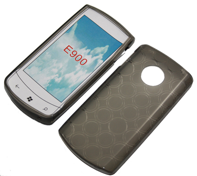 Silikon Case schwarz transparent für LG E900 Optimus